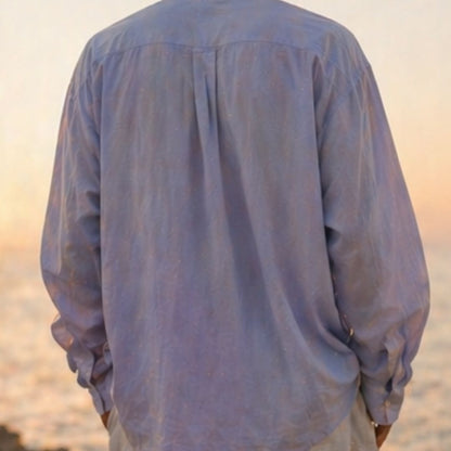 Blush Horizon Linen Shirt