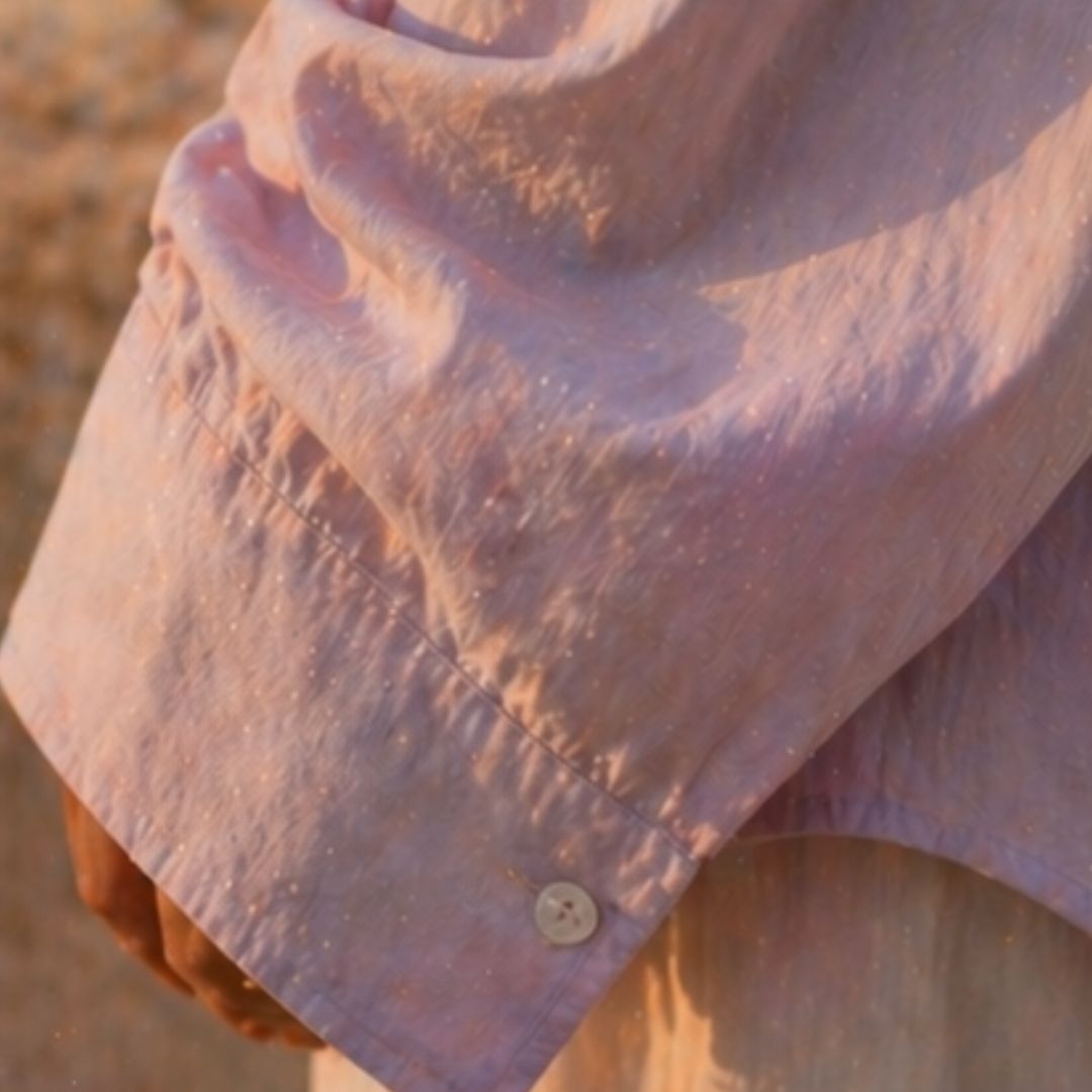 Blush Horizon Linen Shirt