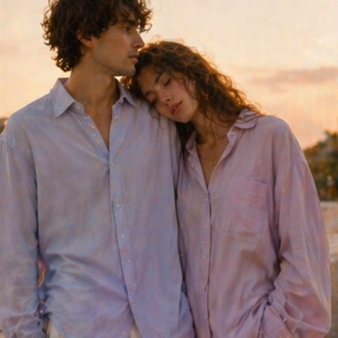 Blush Horizon Linen Shirt